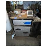 Work cabinet w/vise & more