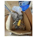 2 boxes misc parts & tools