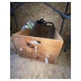 Wooden crate w/contents