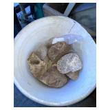 Rocks & 2 smudge pots