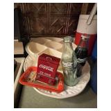 4 boxes glass & plastic turkey platter -