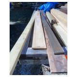 Stack of pine lumber