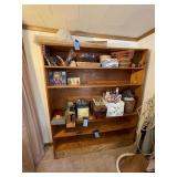 6 shelf wooden shelving unit