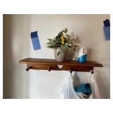 Hamper, wall shelf & more