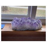 Purple rock crystal