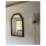 Wall mirror & wall lights