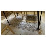 Rug under kitchen table