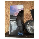 Items to corner of shelf