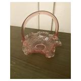 Fenton pink basket