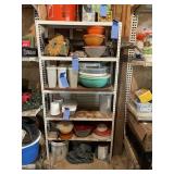 White metal shelf only