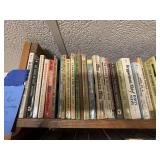 Top row of vintage books