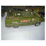 Vintage army metal tank