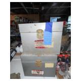 2 file boxes, flat of coke, Slinky & more