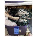 2 totes of lights & garland
