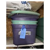3 totes, not all have lids