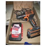 Soldering gun, B&D 20 V drill & bits