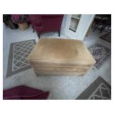 4 throw rugs & floor ottoman