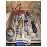 2 flats assorted tools