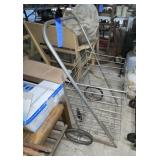 Silver shopping cart