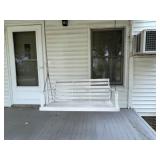 Swing on front porch