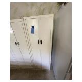 White metal cabinet