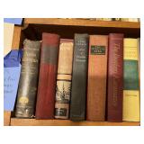 2nd row of vintage hardback books