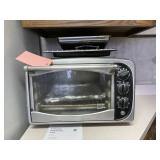 Convection oven, contents of cabinet above