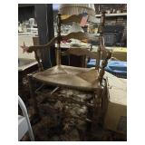 Chair w/rush woven seat