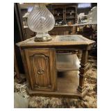 End table w/shelf & doors