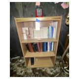 3 shelf pressed wood bookcase