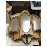 3 section mirror & picture frames