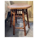 Small rattan top side table