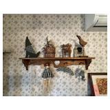 2 shelves & all decor on them