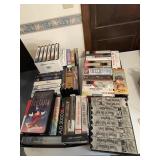 4 flats VCR tapes - all kinds