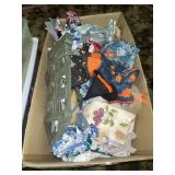 Totes of wreaths & goose clothes