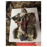 2 ornaments, snowman, Xmas pitcher