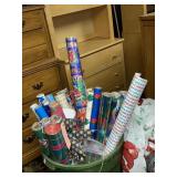 4 containers of holiday decor