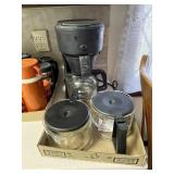 3 flats- mixer,Bunn coffee maker,coffee pots, more