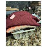 Throws, pillows, towel & material