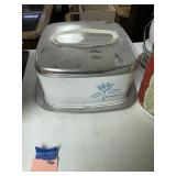 Vintage metal cake plate carrier