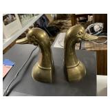 Pair of brass bookends