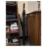 2 umbrellas & sun hat