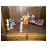 All contents of all 3 shelving units