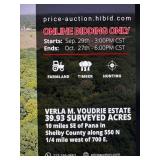 NOTICE - Bidding is per acre for this auction