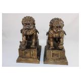 Vintage Metal Foo Dogs - Imperial Guardian Lions