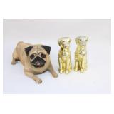 Perfect Pug by Danbury Mint, Pair Ceramic Spaniels