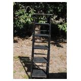 Vintage Wood Ladder Shelf