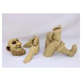 3 Piece Resin Garden Gnome Decor-Reading Book