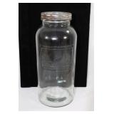 Embossed Botanicals Tall Glass Jar