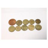 Variety of Coins Statue of LIberty Naughty Heads